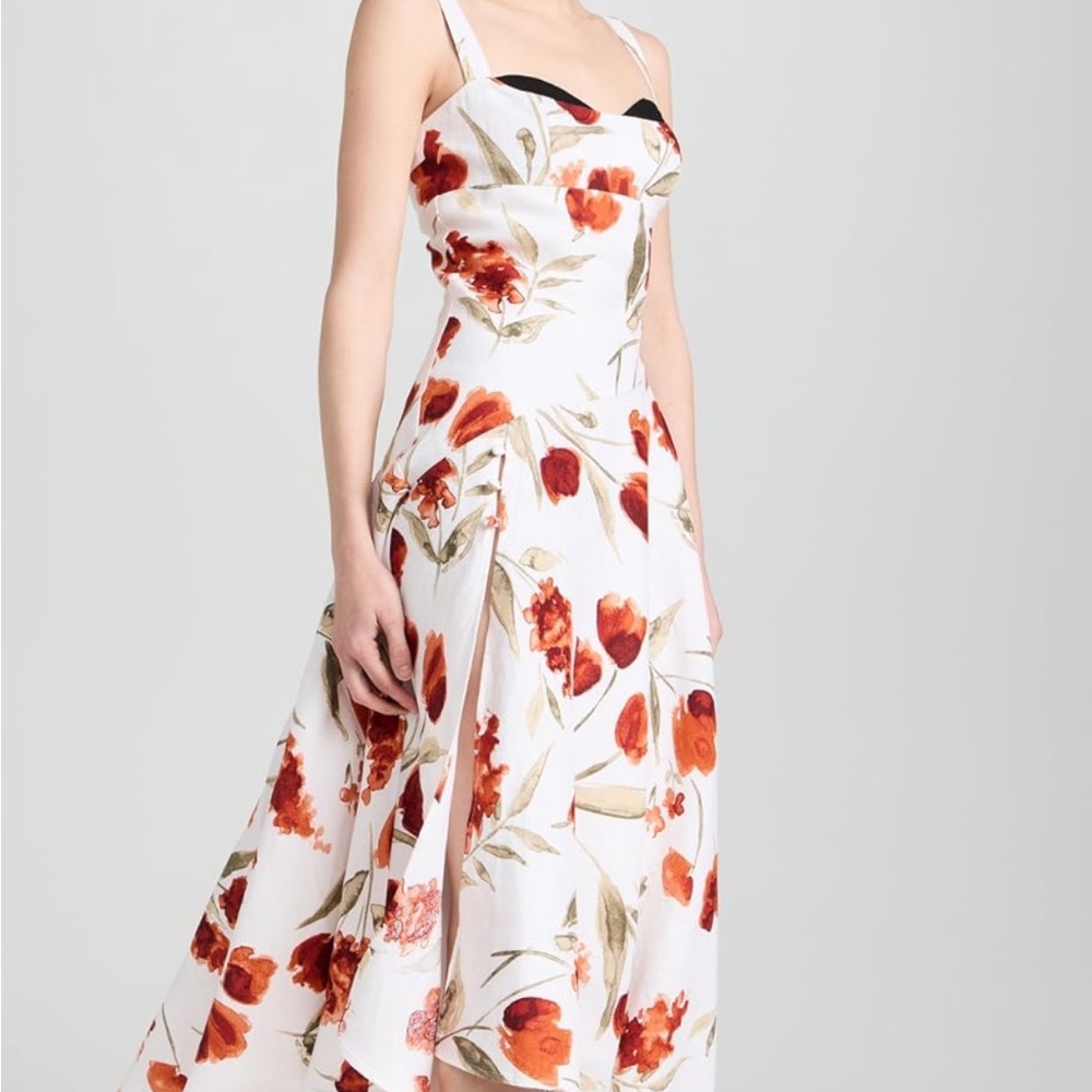 Reformation White Cream Maxi Sundress Spaghetti Strap